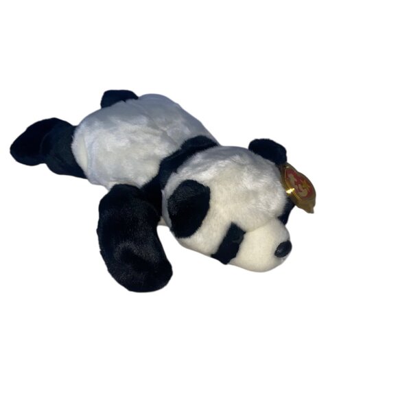 Ty Beanie Buddy Peking Panda Bear Plush Toy Collectible 14" - Picture 11 of 16